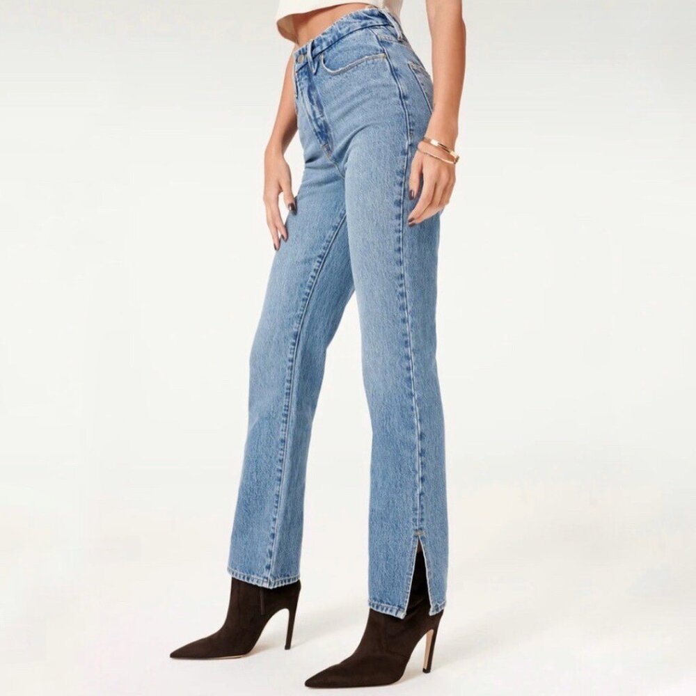 Good American Style GB999TFT Good Boy Blue Jeans Size 16